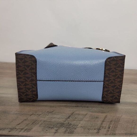 NWT Michael Kors Medium Mercer Bag Blue - Picture 10 of 13